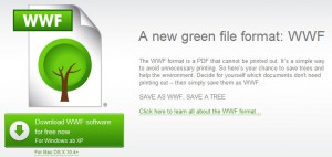 Save as WWF