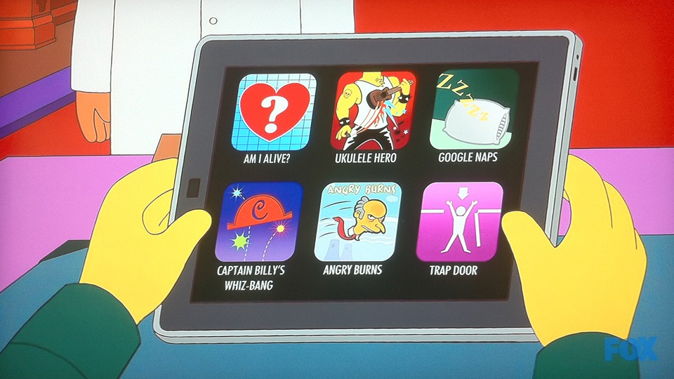 Mr. Burns y su iPad